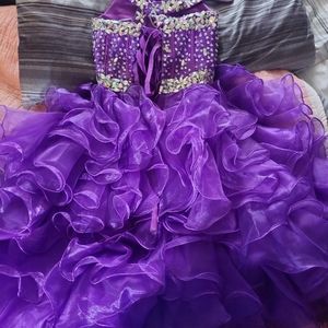 Size 12 girls pageant dress